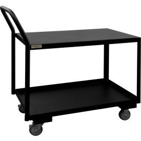 Durham Mfg.® Platform Truck w/ 2 Shelves 1200 lb. Cap. 36-3/8"L x 18-1/4"W x 40-11/16"HBlack 