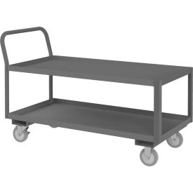 Durham Mfg.® Platform Truck with 2 Shelves 1200 lb. Cap. 51"L x 24-1/4"W x 36"H Gray 