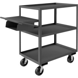 Durham Mfg.® Order Picking Cart with 3 Shelves 3600 lb. Cap. 76-3/8"L x 30-1/4"W x 48"H Gray 