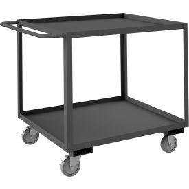Durham Mfg.® Stock Cart with 2 Shelves 1200 lb. Cap. 38-1/4"L x 18-1/4"W x 37-5/8"H Gray 