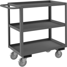 Durham Mfg.® Stock Cart with 3 Shelves 1200 lb. Cap. 38-1/4"L x 18-1/4"W x 37-5/8"H Gray 