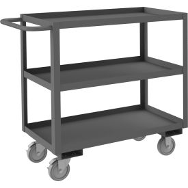 Durham Mfg.® Stock Cart with 3 Shelves 1200 lb. Cap. 42-1/4"L x 18-1/4"W x 37-5/8"H Gray 