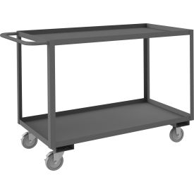 Durham Mfg.® Stock Cart with 2 Shelves 1200 lb. Cap. 54-1/4"L x 24-1/4"W x 37-5/8"H Gray 