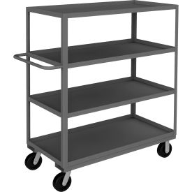 Durham Mfg.® Stock Cart with 4 Shelves 3000 lb. Cap. 54-1/4"L x 24-1/4"W x 60"H Gray 