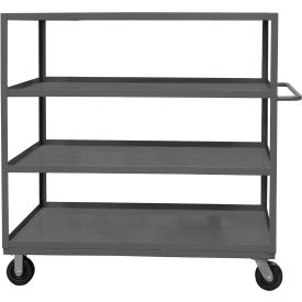Durham Mfg.® Stock Cart with 4 Shelves 3000 lb. Cap. 66-1/4"L x 36-1/4"W x 60"H Gray 