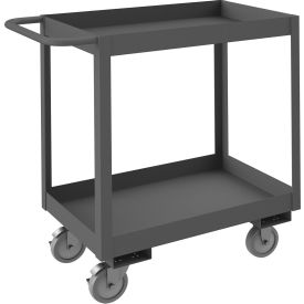 Stock Cart with High Lips, 1200 lb Cap, 36-1/4"L x 18-1/4"W x 37-5/8"H, Gray view 2
