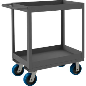Durham Mfg.® Stock Cart with 2 Shelves 3600 lb. Cap. 42-1/4"L x 24-1/4"W x 37-5/8"H Gray 