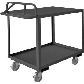 Durham Mfg.® Stock Cart with 2 Shelves 1200 lb. Cap. 42-1/4"L x 24-1/4"W x 40-7/8"H Gray 