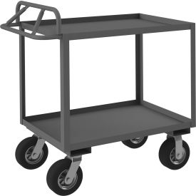Durham Mfg.® Stock Cart with 2 Shelves 1200 lb. Cap. 42-1/4"L x 24-1/4"W x 44-1/2"H Gray 