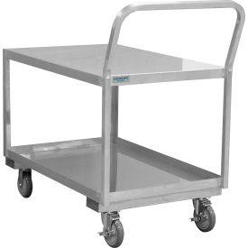 Durham Mfg Co. SLDO16243625PU Durham Mfg® Low Deck Cart, Stainless Steel, 1200 lb. Capacity, 40-3/4"L x 24-1/8"W x 38-1/8"H image.