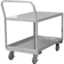 Durham Mfg Co. SLDO16304825PU Durham Mfg® Low Deck Cart, Stainless Steel, 1200 lb. Capacity, 52-3/4"L x 30-1/8"W x 38-1/8"H image.