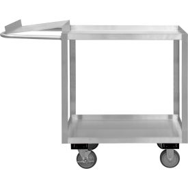 Stock Cart w/ 2 Shelves, Stainless Steel, 600 lb. Cap., 45"L x 18-1/8"W x 39"H view 2