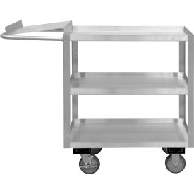 Stock Cart w/ 3 Shelves, Stainless Steel, 1200 lb. Cap., 45"L x 18-1/8"W x 39"H view 2