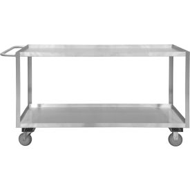 Stock Cart w/ 2 Shelves, Stainless Steel, 1200 lb Cap., 42"L x 18-1/8"W x 35"H view 2