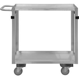 Stock Cart w/ 2 Shelves, Stainless Steel, 1200 lb. Cap., 36-7/16"L x 16-3/4"W x 34"H view 2