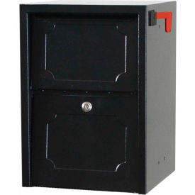 Dvault Company DVJR0060-1 dVault Weekend Away Secure Mailbox with Vault DVJR0060 - Front Access - Black image.
