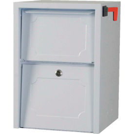 Dvault Company DVJR0060-3 dVault Weekend Away Secure Mailbox with Vault DVJR0060 - Front Access - White image.