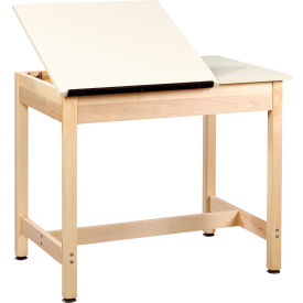 Diversified Woodcrafts, Inc. DT-9SA30 Drafting Table 36"L x 24"W x 30"H - 2 Piece Top image.