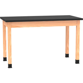 Diversified Spaces PerpetuLab Science Lab Table with ChemGuard Top 60"L x 30"W x 36"H Red Oak 