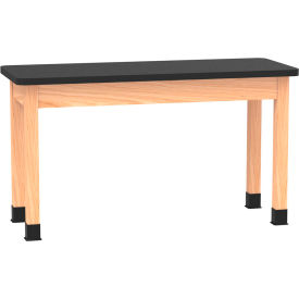 Diversified Spaces DWI-P718LBBK30E PerpetuLab Table with Laminate Top 54"L x 21"W x 30"H Red Oak 