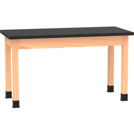 Diversified Spaces DWI-P7202BK30N PerpetuLab Table with ChemGuard Top 54"L x 24"W x 30"H Red Oak 