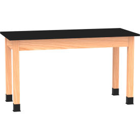 Diversified Spaces DWI-P7204K30N PerpetuLab Table with Phenolic Top 54"L x 24"W x 30"H Red Oak 
