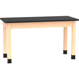 Diversified Spaces PerpetuLab Table with Epoxy Top 54"L x 24"W x 30"H Maple 