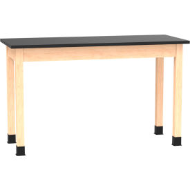 PerpetuLab Table with Epoxy Top, 60"L x 24"W x 36"H, Maple view 2
