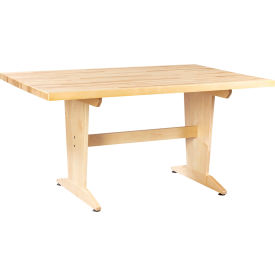 Diversified Spaces Perspective Table 60"L x 42"W x 26"H Maple Top 