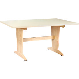 Diversified Spaces Perspective Table 60"L x 42"W x 26"H Almond Top 