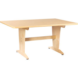 Diversified Spaces Perspective Table 60"L x 42"W x 30"H Natural Birch Top 