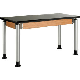 Diversified Spaces Adjustable Height Science Table - 48"L x 24"W - ChemGuard Top 
