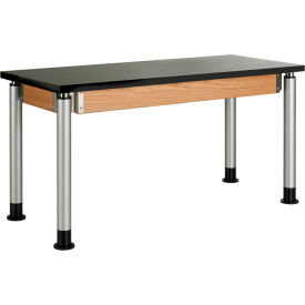 Diversified Spaces Adjustable Height Science Table - 54"L x 24"W - ChemGuard Top 