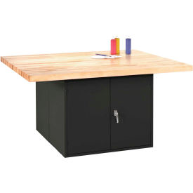 Diversified Spaces 4 Station Workbench, 2 Cabinets, No Vises, 64