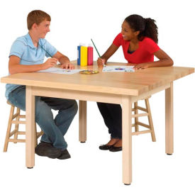 Elementary Four-Student Maple Craft Table 