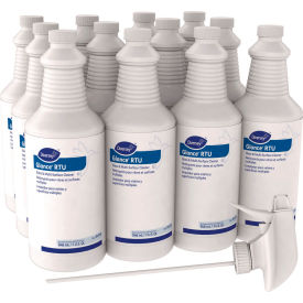 Diversey Glance Glass & Multi-Surface Cleaner 32 oz. Trigger Spray Bottle 12 Bottles - 04705