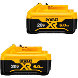 Dewalt DCB206-2 DeWALT® DCB206-2 20V MAX 6.0Ah Li-Ion Battery (2-Pack) image.