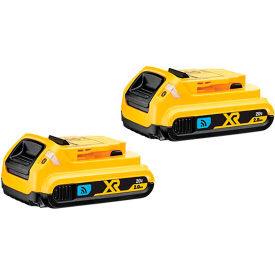Dewalt 20V MAX Compact XR Lithium Ion Battery Pack with Bluetooth (2 pack)