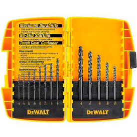Dewalt DW1163 DeWALT® Drill Bit Set, DW1163, Black Oxide, 13 Pieces, 1/16" - 1/4" Split Point Bits image.