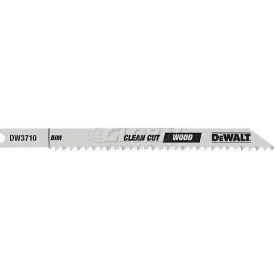 DeWalt® U-Shank Wood Cutting Cobalt Steel Jig Saw Blade DW3710-5 4" Cut Length 10 TPI 5/PK 