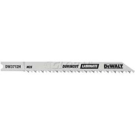 DeWalt® U-Shank Downcutting HCS Jig Saw Blade DW3712H 4" Cut Length 10 TPI 5/PK 