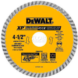 Extended Performance Turbo Diamond Blade, 4-1/2" Diameter, 13300 RPM view 2