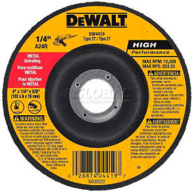 Dewalt DW4719 DeWalt DW4719 Metal Grinding Wheel Type 27 7" DIA.  24 Grit Aluminum Oxide image.