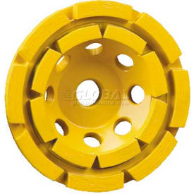Extended Performance 2 Row Diamond Cup Grinding Wheel, 4.5" Dia, 13300 RPM view 2
