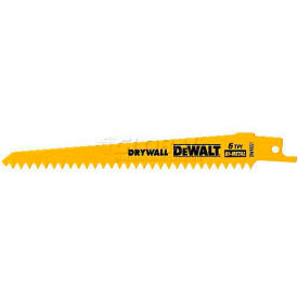 DeWalt® Plaster Cutting Bi-Metal Reciprocating Saw Blade DW4851 6" Long 6 TPI 5/PK 