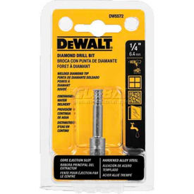 Dewalt DW5572 DeWALT® Diamond Drill Bit, DW5572, 1/4" Diameter, For Tile image.