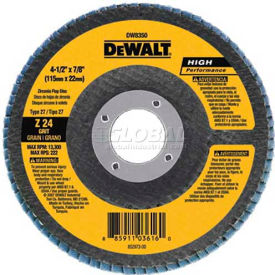 Dewalt DW8351 DeWalt DW8351 Flap Disc Type 27 4-1/2" x 7/8" 40 Grit Zirconia image.