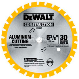 DeWalt® Carbide Saw Blade (Aluminum/Nonferrous Metals) 10mm Arbor 5-3/8" Diameter 30 TPI 