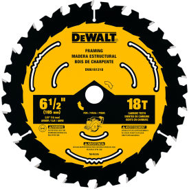 DeWalt® Circular Saw Blade 6-1/2" Dia. 18 TPI 