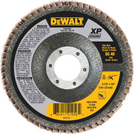 Dewalt DWA8280 DeWalt DWA8280 Flap Disc 4-1/2" X 7/8" T29 Ceramic 40 Grit image.